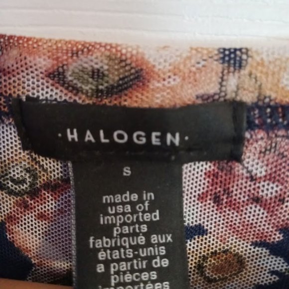 Halogen Mesh Floral Shirt - Picture 3 of 4